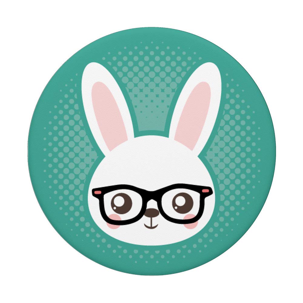 Amazon.com: Cute Hipster Bunny Rabbit on Teal Pattern