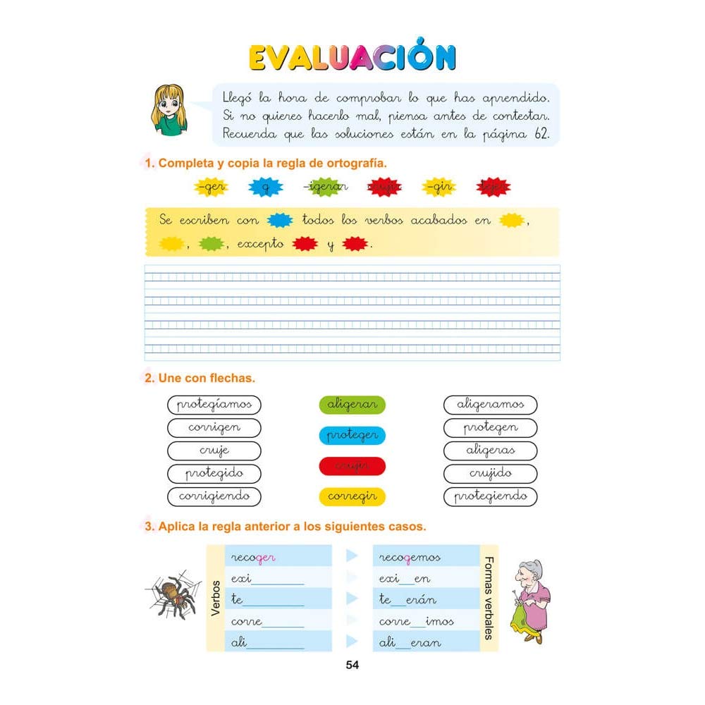 Pack Ortografía Divertida 3º primaria: Cuadernos 7, 8 y 9 | Material De Refuerzo Actividades sencillas | Editorial Geu (Niños de 8 a 9 años)