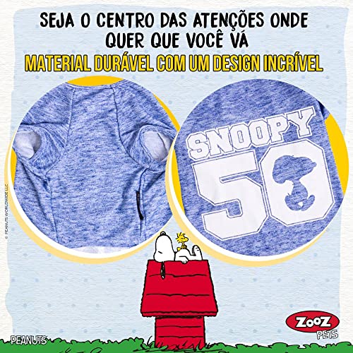 Camiseta Zooz Pets Snoopy 50 Shadow para Cães - Tamanho G