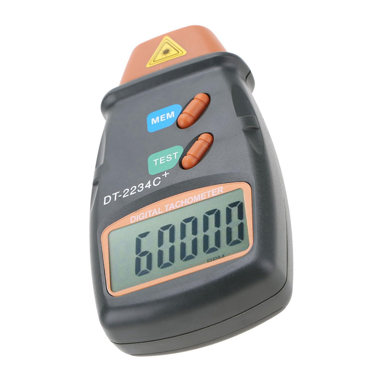 LCD Digital Non Tachometer, Tach, Tachometer DT2234C RPM Tester Photoelectric Speedometer RPM Tester