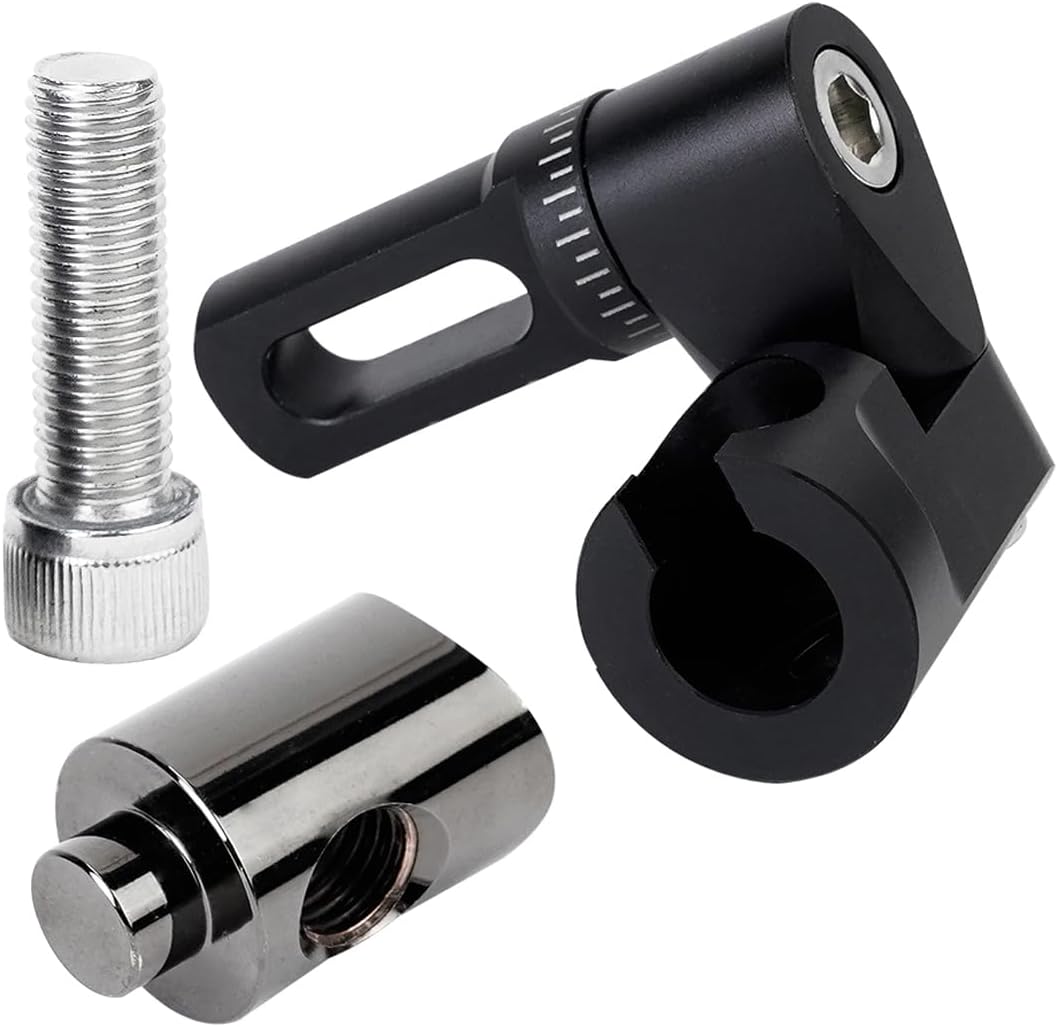 LWANO Single Side Adjustable V-Bar Mount Quick Disconnect Bow Rod Stabilizer, Archery Compound Recurve Bow Stabilizer Single Sidebar Back bar stabilizer Mount