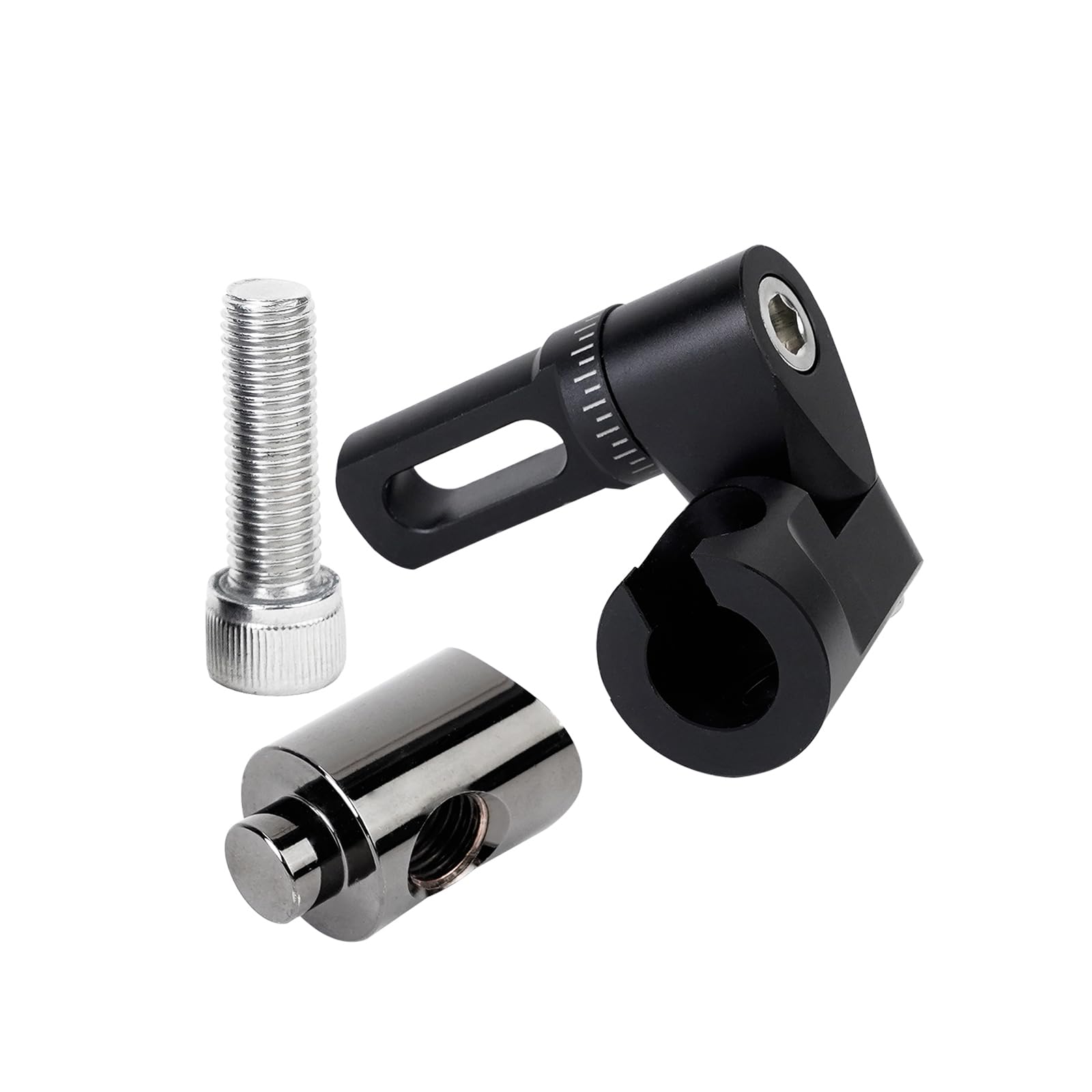 LWANO Single Side Adjustable V-Bar Mount Quick Disconnect Bow Rod Stabilizer, Archery Compound Recurve Bow Stabilizer Single Sidebar Back bar stabilizer Mount