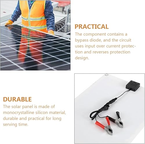 Miniatura 7 de Dual USB Port Portable Solar Panel for Outdoor Use Rv Solar Panel Kit for Car Camper Boat Yacht with High Wind Resistance and Flexible Design