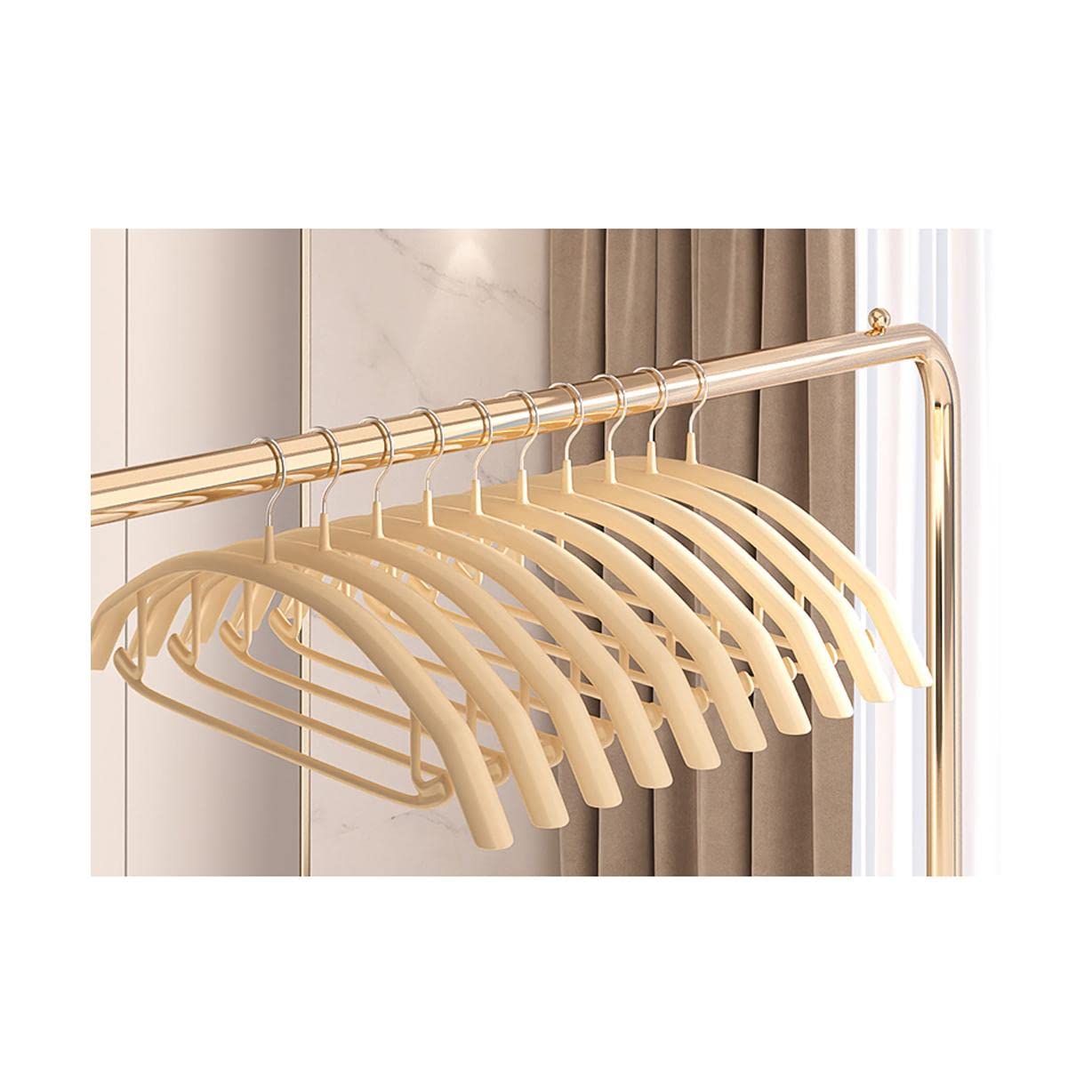 TXGJWRA Space Saving Clothes Hangers 10 Pack Pants Hangers Stainless Steel Strong Metal Hangers for Heavy Duty Coat Hanger Hangers Coat,A