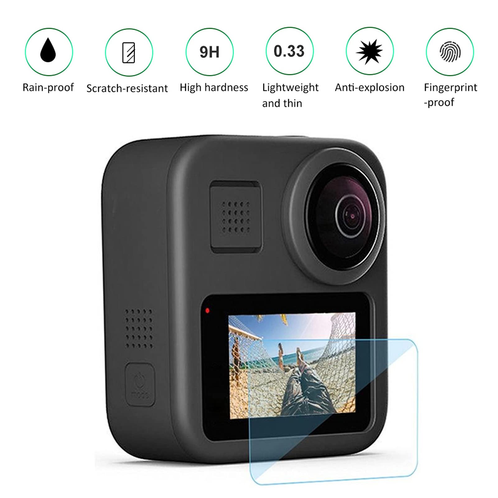 Set di Custodie Impermeabili per Fotocamera Protettiva Custodia Subacquea Anticaduta Resistente All'usura per Max 20M PC Subacqueo + Acciaio Inossidabile 316