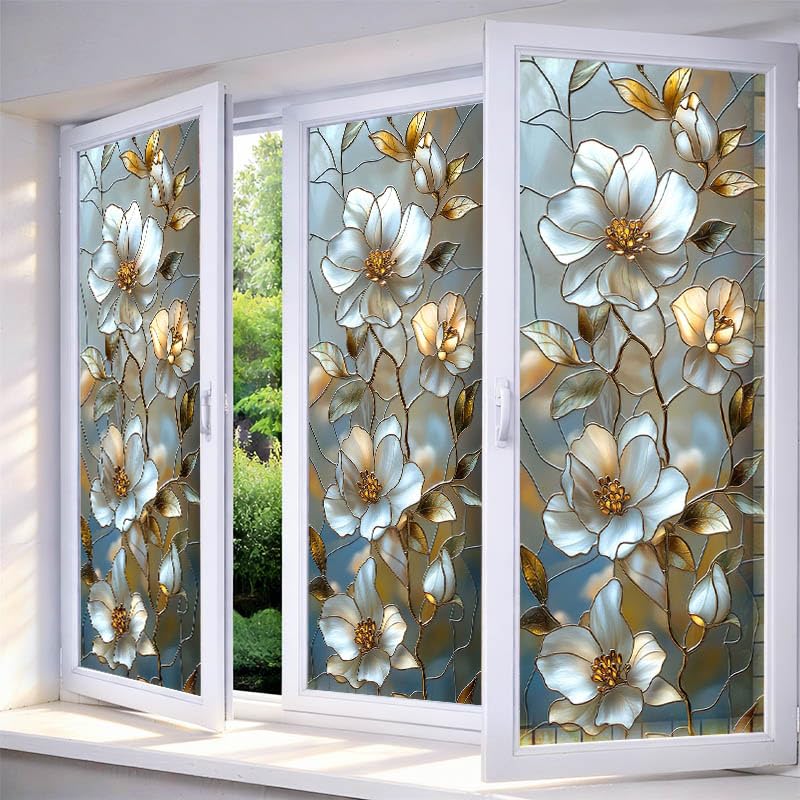 Vinilo Decorativo Blanco Magnolia 17.7 x 39.3 pulgadas miniatura 1
