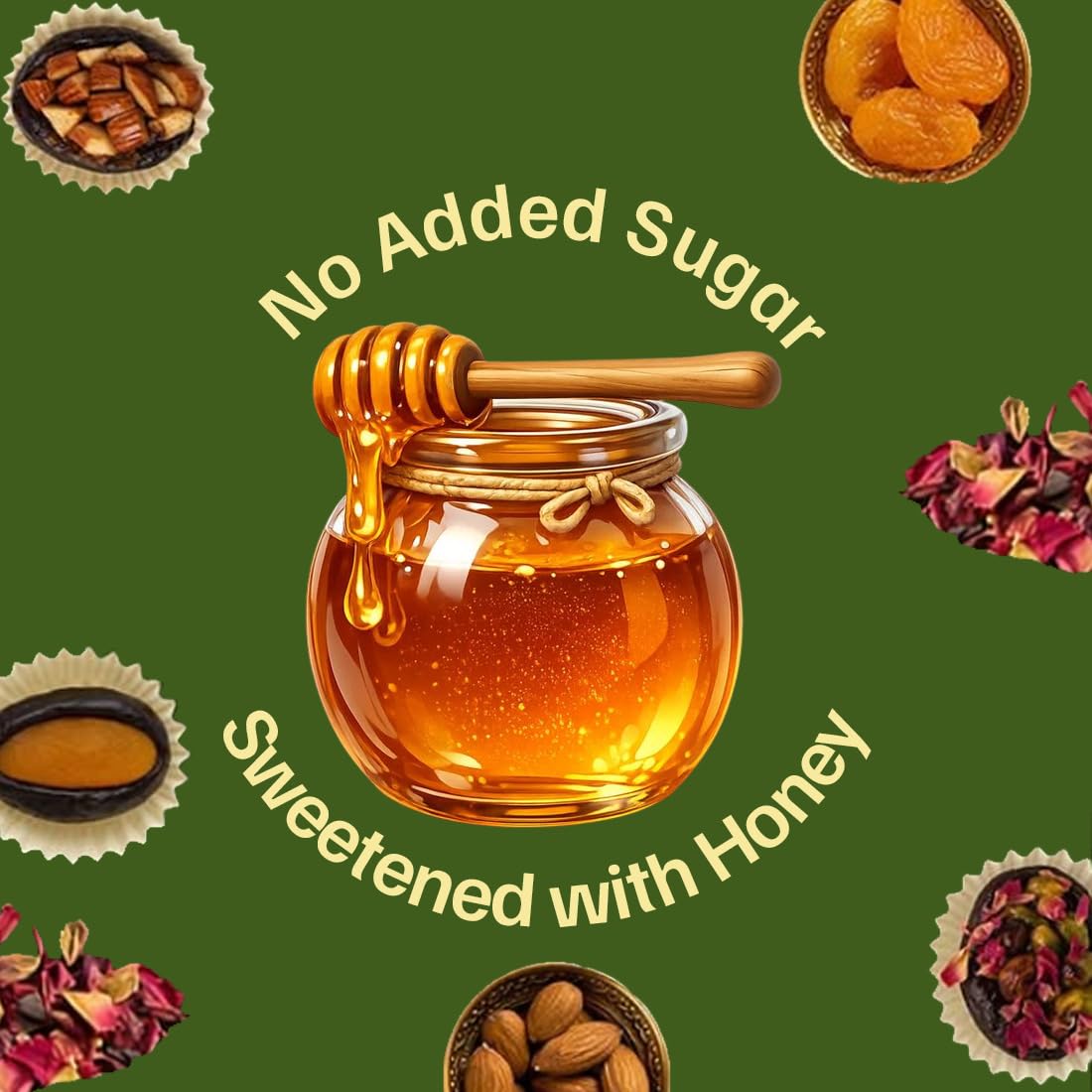 7 Bazaari Nuts In Dates Pack of 12 | No Added Sugar | Almond Honey, Pistachio Rose & Apricot Stuffed Dates | Healthy Snacks Sweets | Premium Gift Box | Gourmet Sweets Box for Festive & Corporate Gifting 2