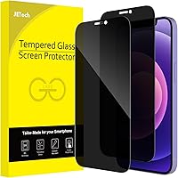 Vista 23 de JETech Protector de pantalla de cobertura completa de privacidad para iPhone 12 Pro Max de 6.7 pulgadas, película de vidrio templado antiespía
