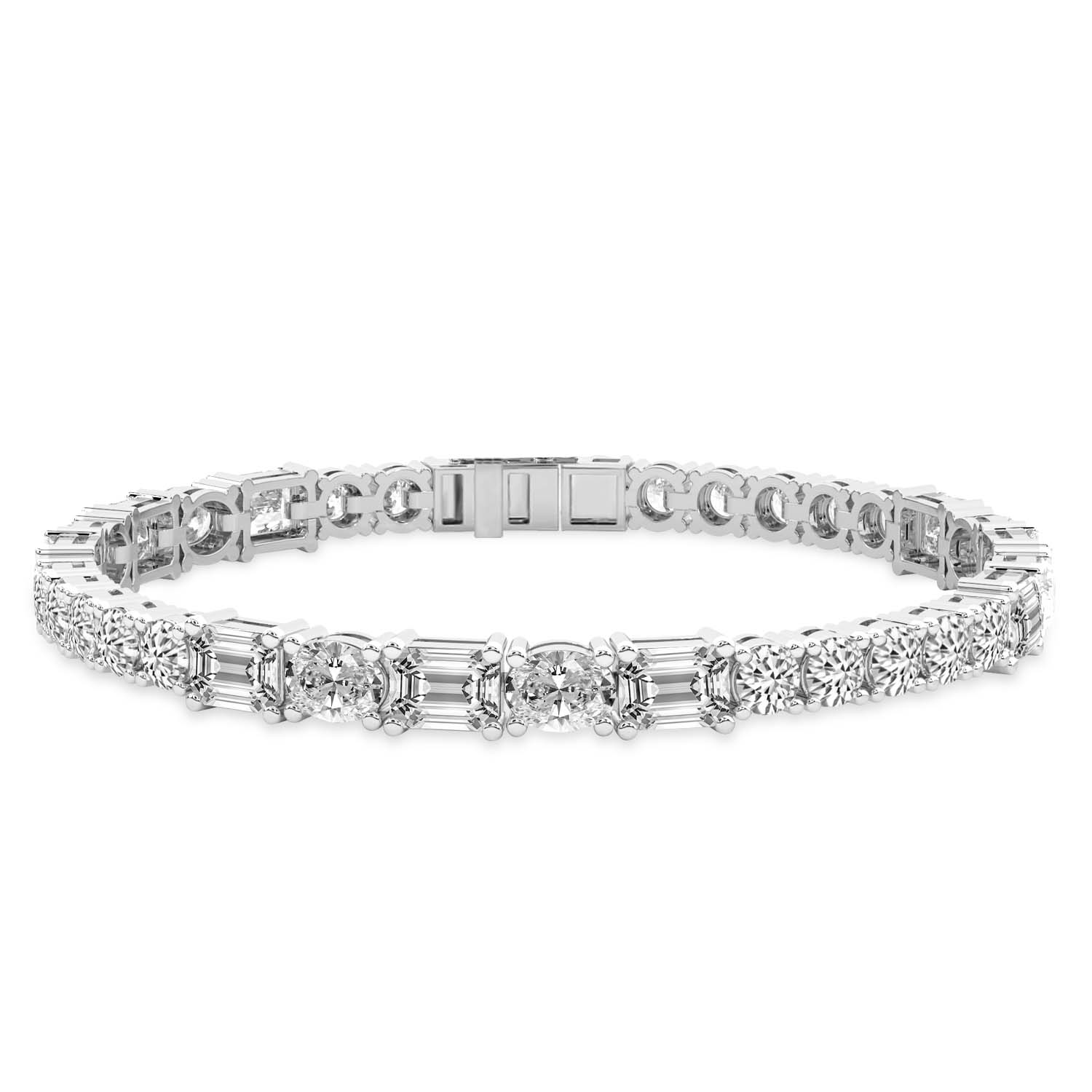 Lab Grown Diamond Tennis Bracelet For Women | 4 Carat - 20 Carat IGI Certified Diamond | 14K White, Yellow, Rose Gold & Platinum | FG-VS1-VS2 Quality