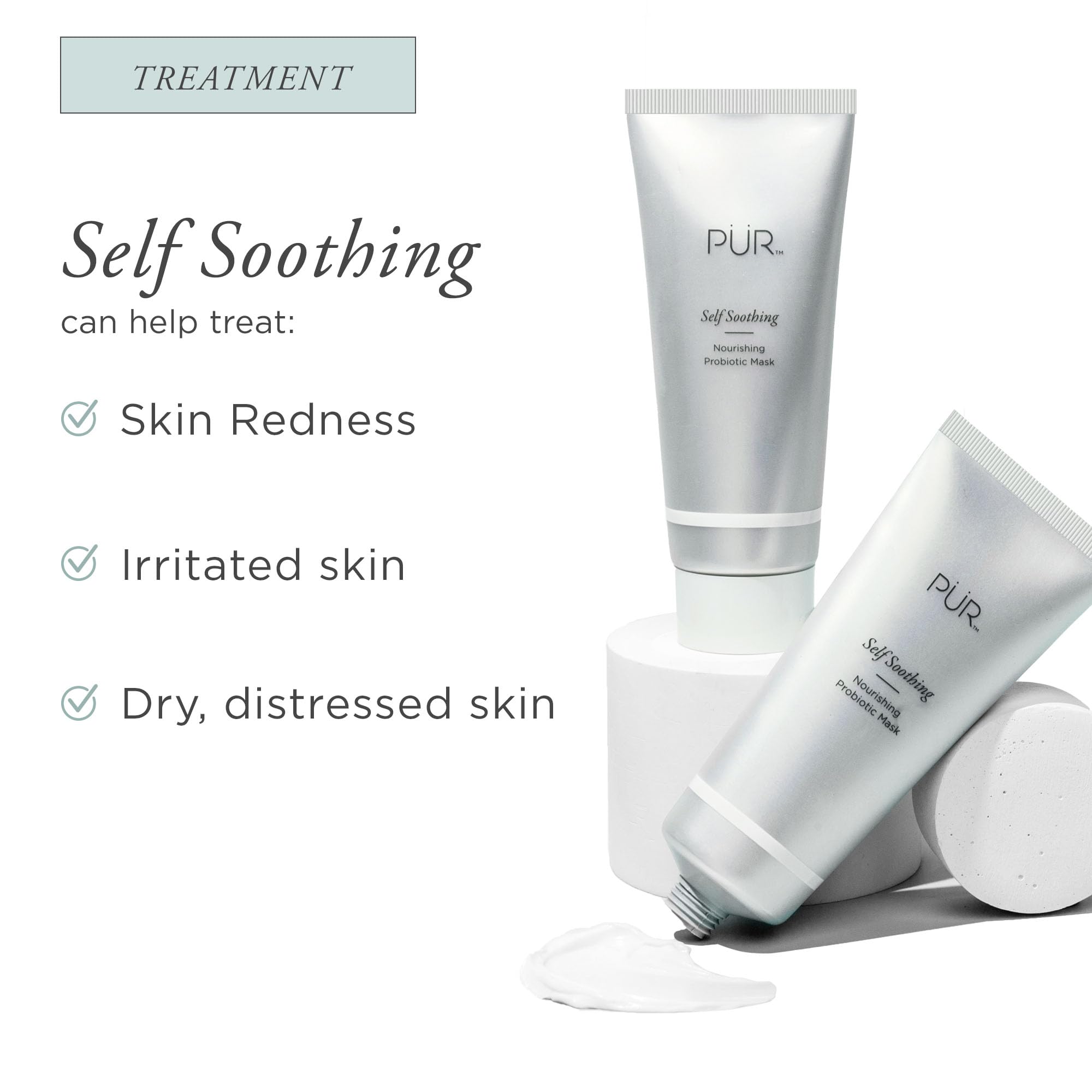 PÜR MINERALS Self Soothing Nourishing Probiotic Mask, 2.5 oz