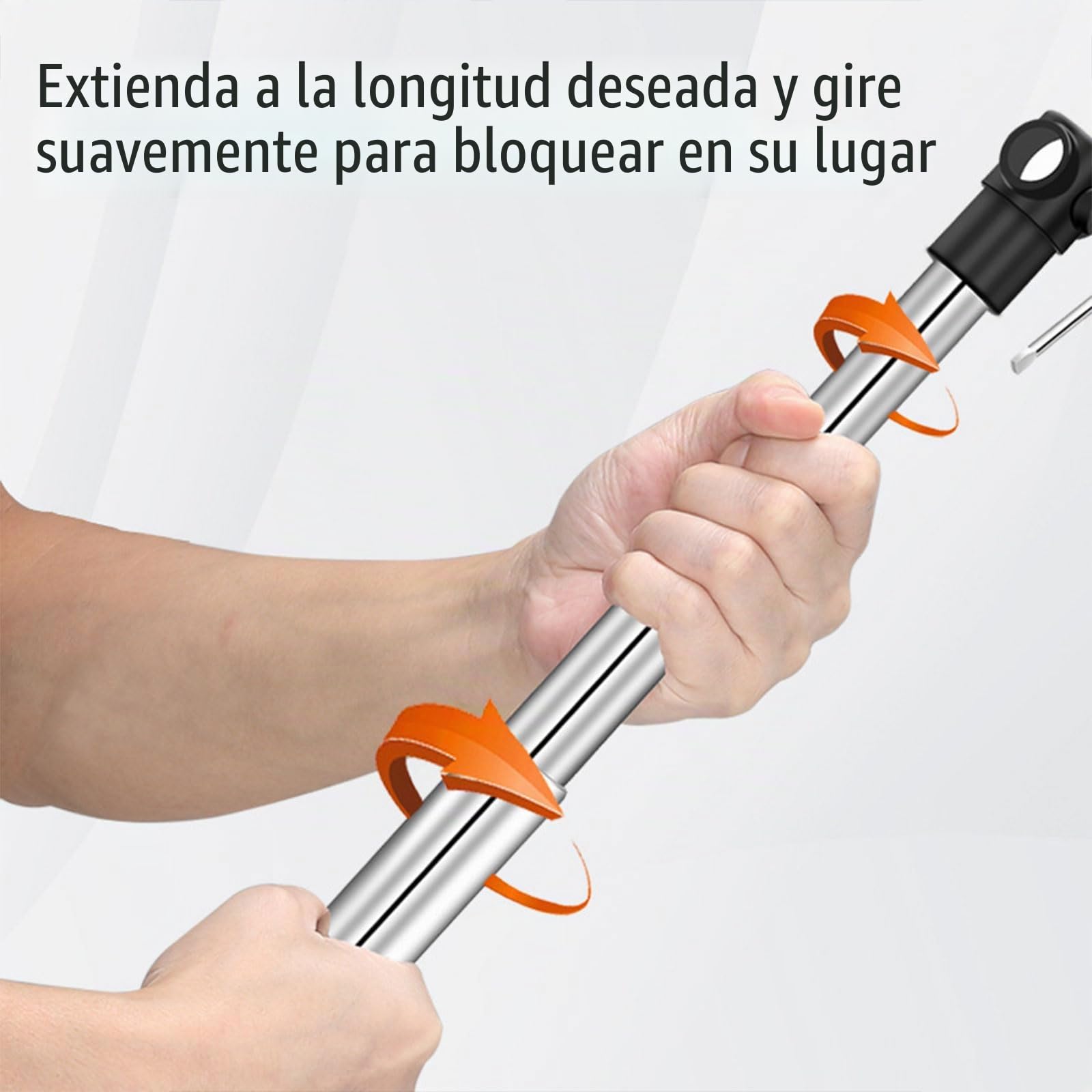 Barra telescópica ajustable de 117 a 300 cm para fondo de estudio