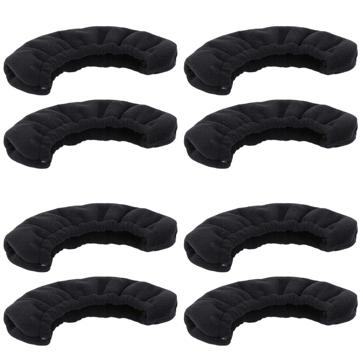 Milisten Eishockey Schlittschuh Kufen Schutzbezüge Schwarze Weiche Kufenstrümpfe Mikrofaser für Schlittschuhe Einfach zu Reinigen und Langlebig zum Schutz Ihrer Schuhtaschen