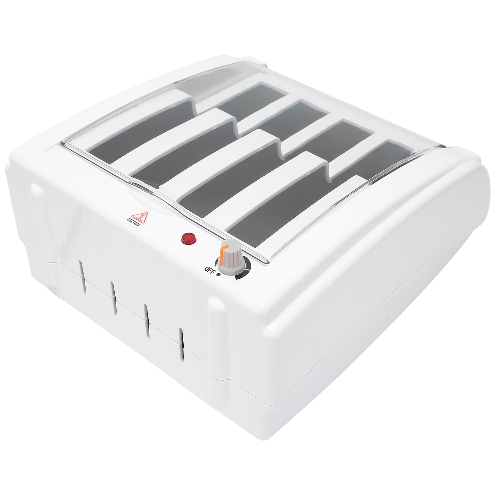 Wakects Haarwachs-Wärmer, Professionelles Wachs-Heizgerät, 200W, für Heim und Salon, Haarentfernungsgerät mit Kompaktem ABS-Design ((ohne Wachs) Europäischer Stecker 220V)