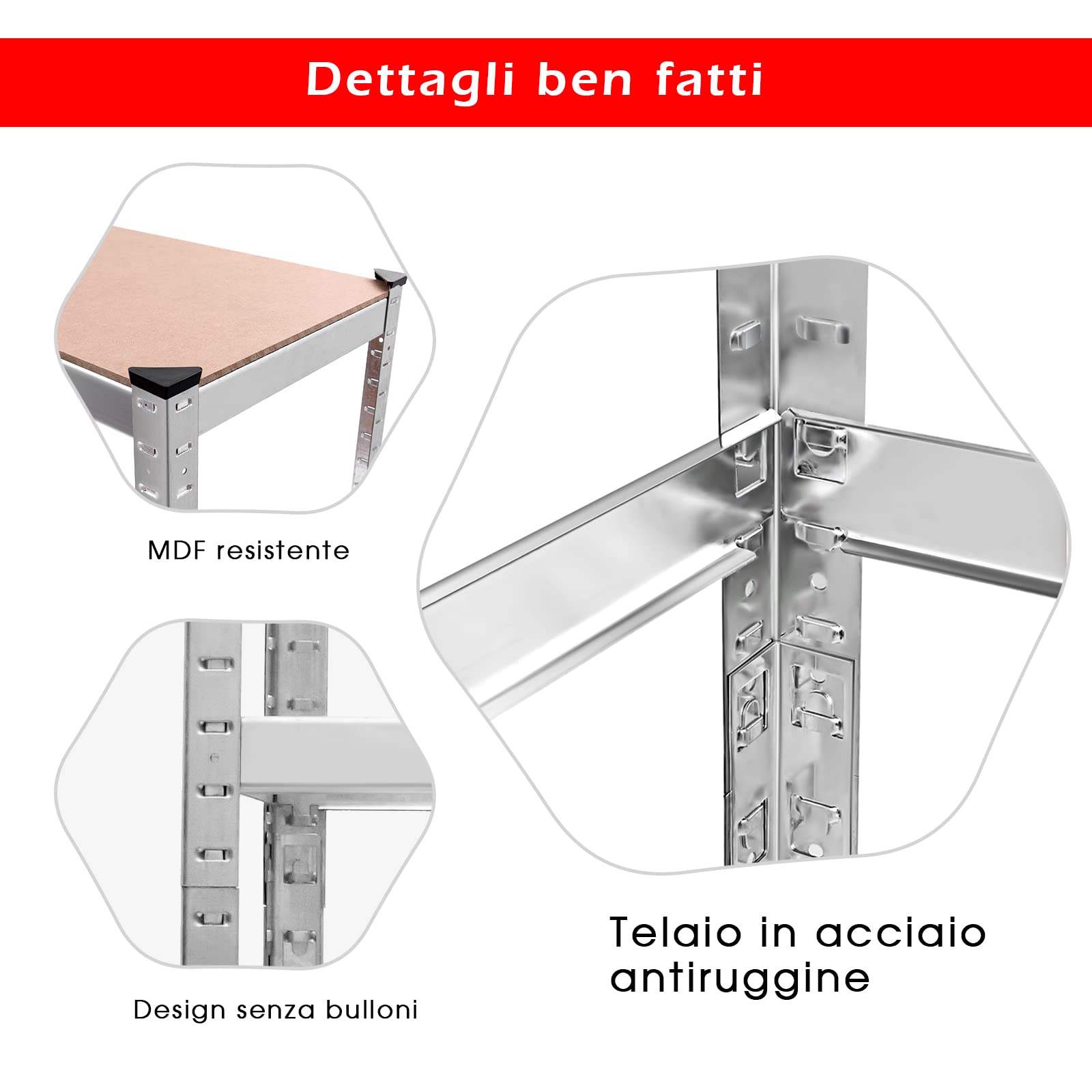 GYMAX Scaffale Porta Gomme Auto in Metallo, a 3 Ripiani, Portata di 265 kg/Strato, Supporto per 8 Pneumatici, Ideale per Officina, Garage, Magazzino, 180x40x120 cm