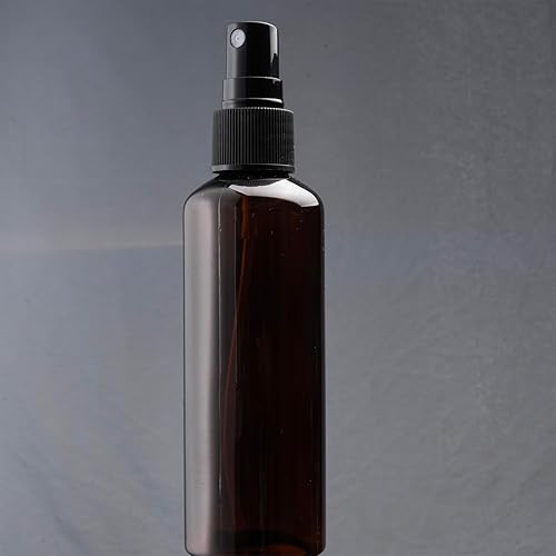 Miniatura 5 de SEVENHEAD Botella atomizadora de aceite esencial de plástico de 2.0 fl oz, 2 onzas, tres colores, transparente, blanco, ámbar, botella pequeña con