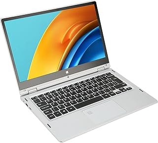 Laptops Portáteis de 13,3 Polegadas para Windows11, Laptops Finos 2 Em 1, Conversíveis Em 360 Graus, Tela Sensível Ao Toque IPS, 16 Computadores 256G Com Impressão Digital, para (16+256G Plugue dos EUA)