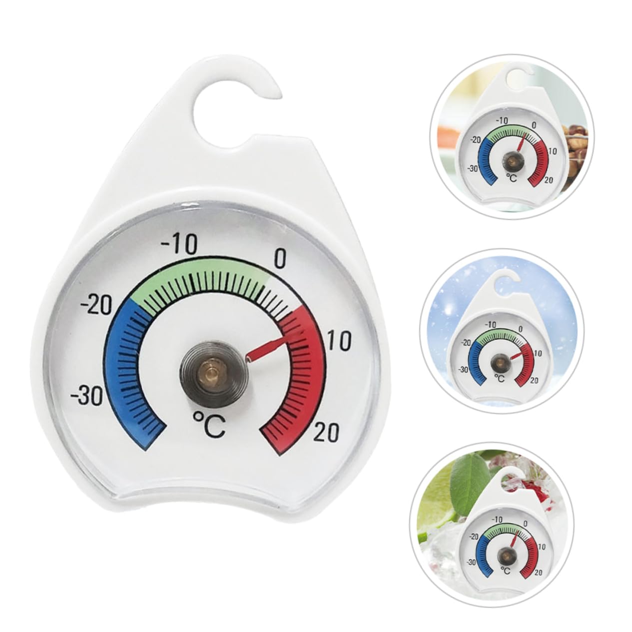 Mikinona Supermarket Fridge Thermometer Precision Fridge Freezer Gauge Digital Easy to Read Home Monitor