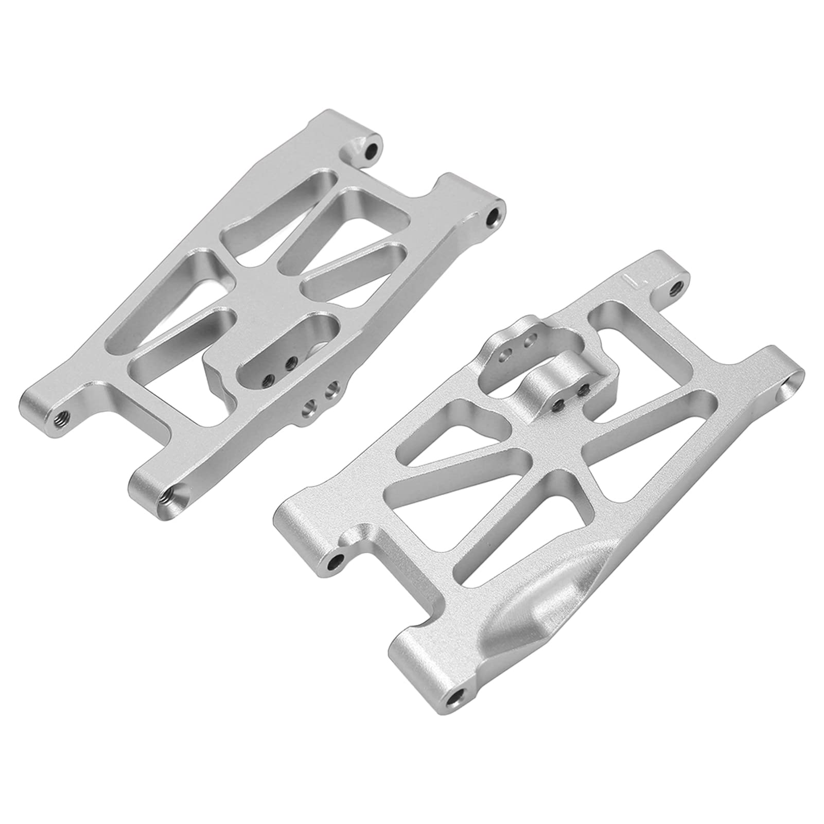 RC Car Suspension Arms, Aluminium Alloy Suspension Arms Swing Hem Arm for Rey 1/10 RC Cars (Silver)