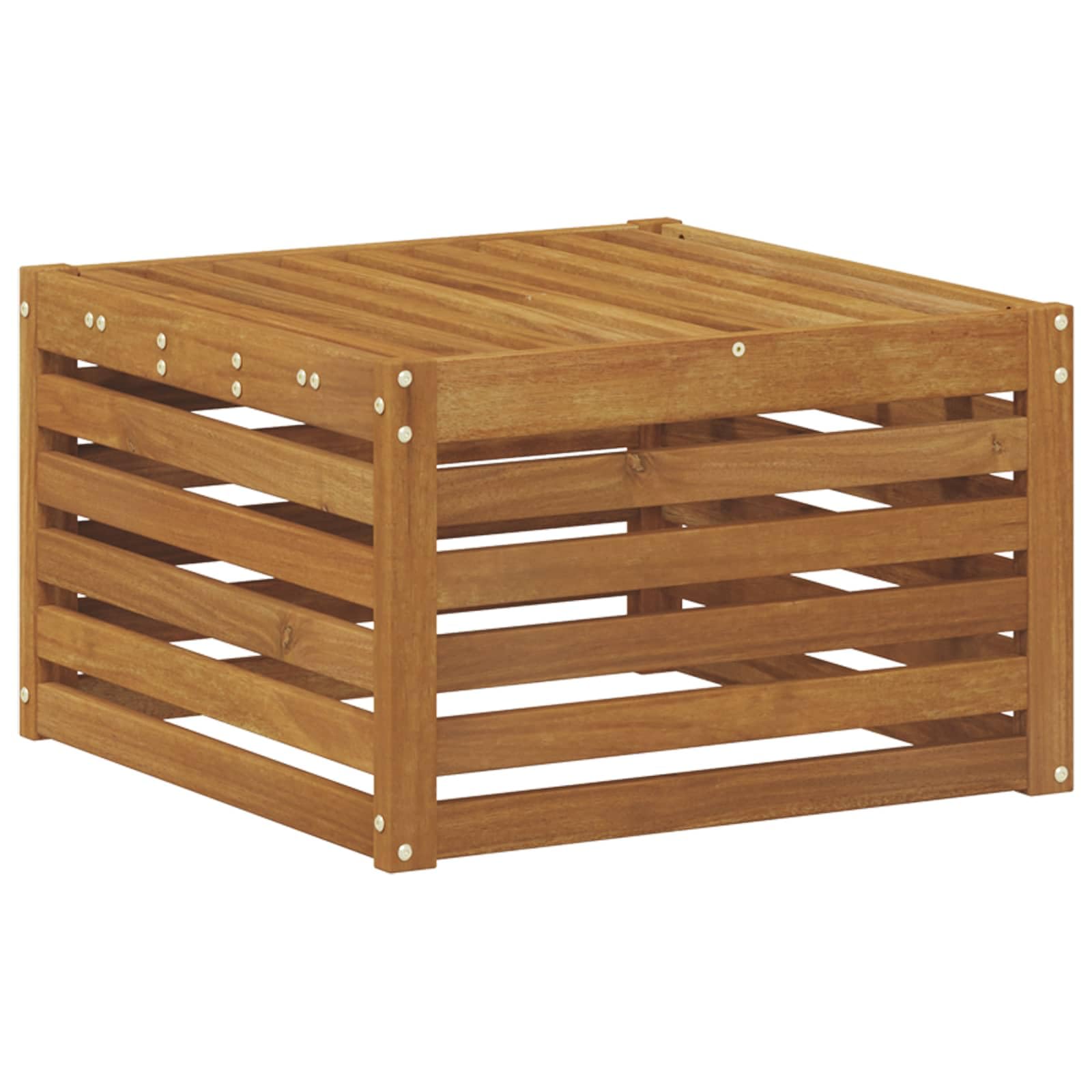 Conjunto de sofás de Exterior 8 pcs Madera Maciza de Acacia Natural con Respaldo y apoyabrazos, diseño Modular para terraza jardín y Patio, Resistente a la Intemperie y fácil Mantenimiento
