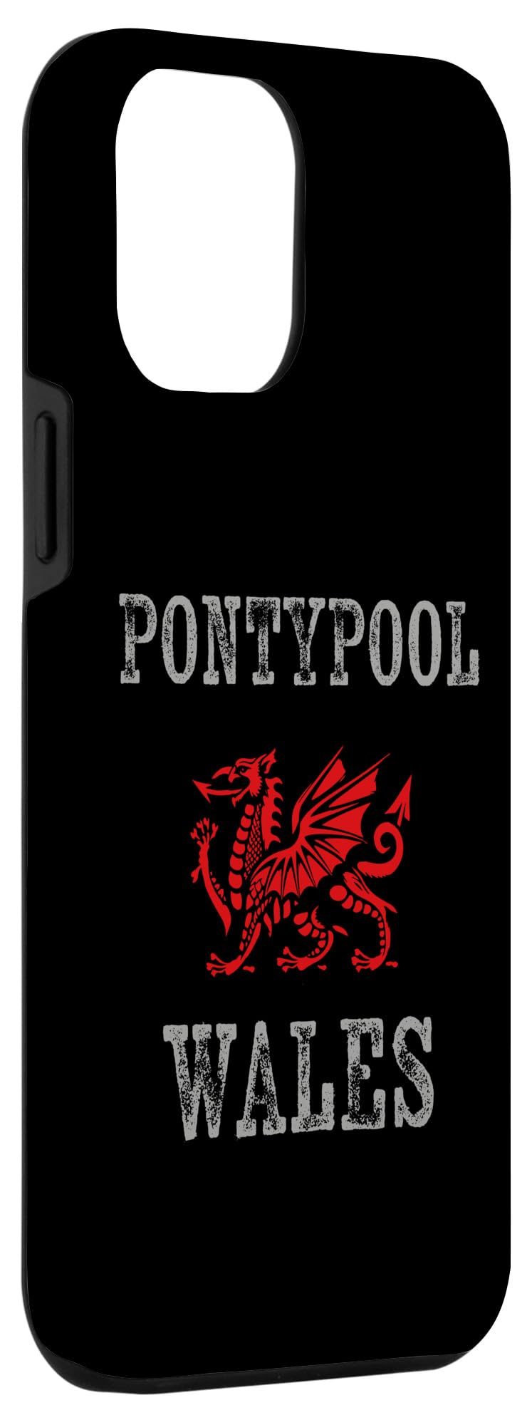 iPhone 14 Plus Pontypool Wales Welsh Dragon Flag Vintage Case - Image 3