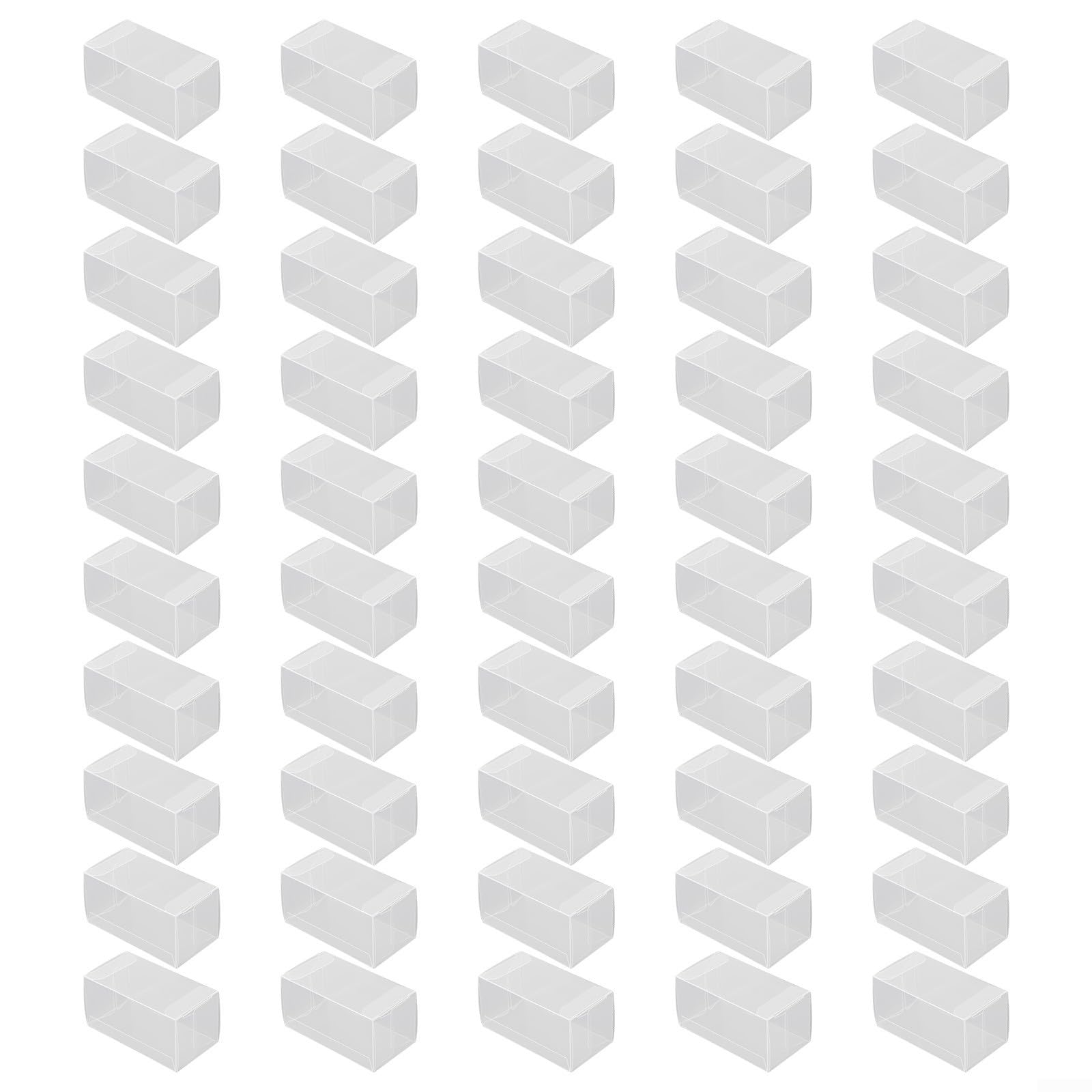 Display Case Storage Box Collection Organizer for 1:64 Scale Model Cars Hotwheels Tomica Diecast Vehicles PVC Transparent Container 41x43x82mm(20pcs)