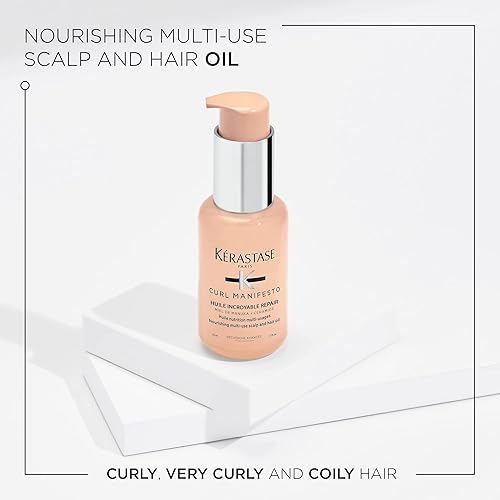 Miniatura 2 de KÉRASTASE Curl Manifesto Sublime Repair Aceite para el cabello y el cuero cabelludo, calma y fortalece el cabello, alivia el cuero cabelludo seco,