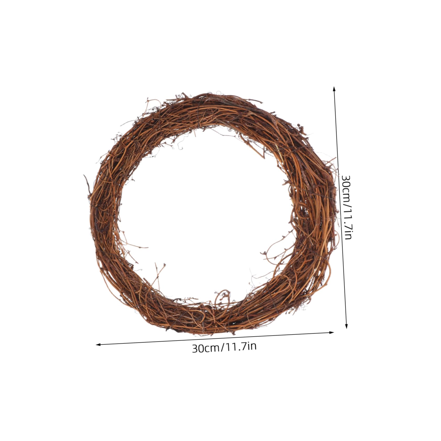 Zerodeko 6stücke Kranzrohlinge aus Natürlichem Rattan Klein für DIY-Dekoration Geeignet für Haustür Hochzeit Feier und Heimdekoration in Allen Jahreszeiten