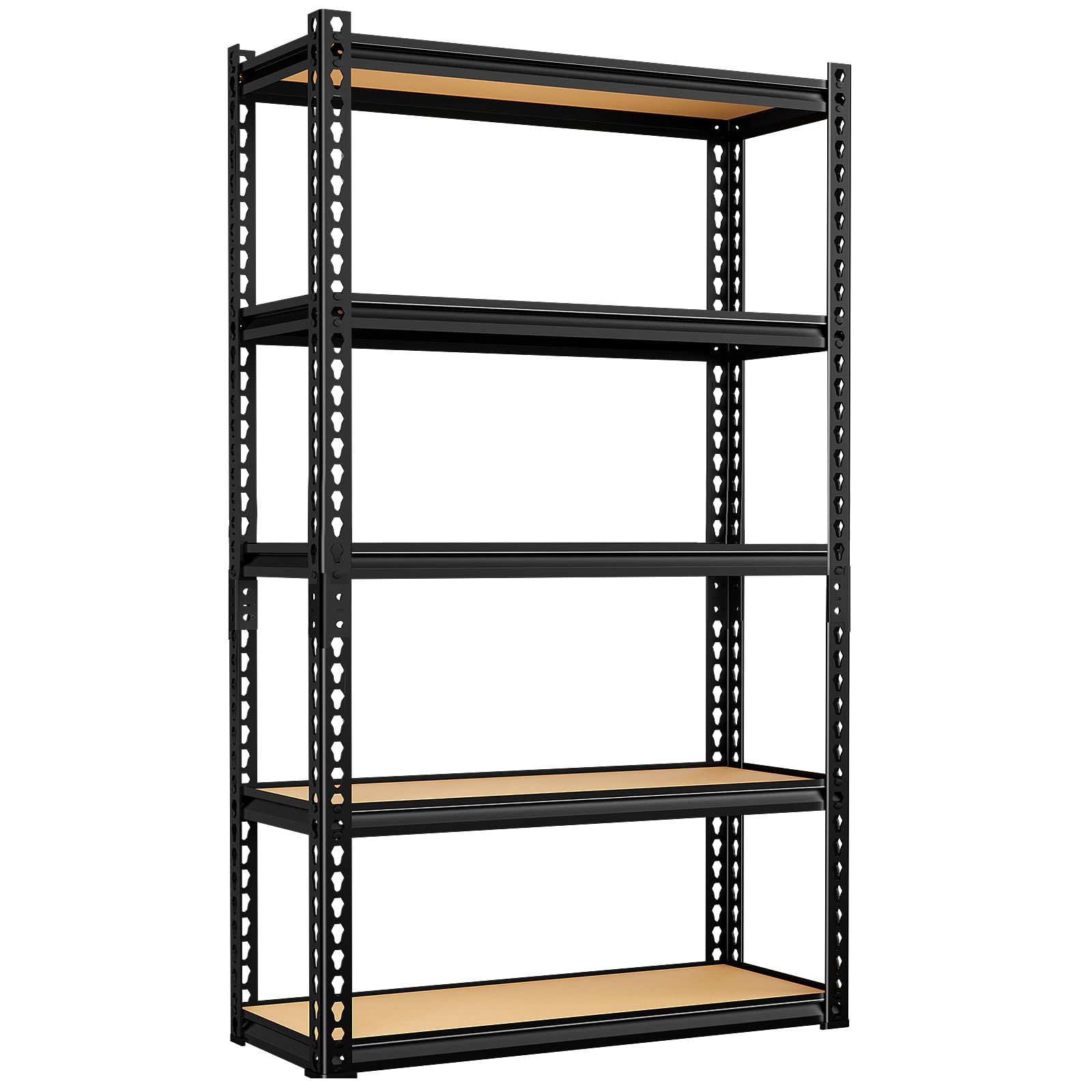 LEVELEVE 5-Tier Storage Shelving Unit, Metal, for Garage, Kitchen, Laundry Room, Adjustable, 30" L x 12" W x 60" H, Rectangular, 1 Pack