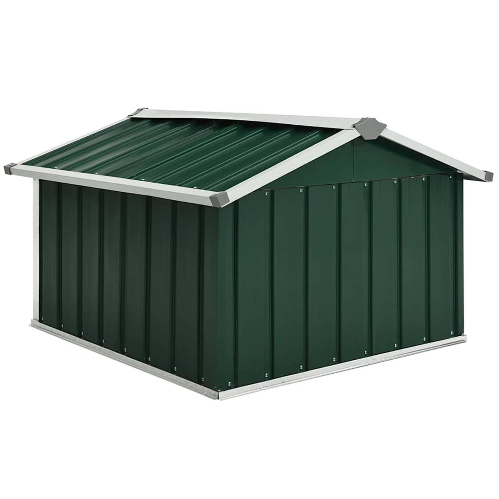 Gecheer Rasenroboter-Garage, verzinkter Stahl, wettergeschützter Aufbewahrungsschuppen für Rasenmäher-Roboter, 92x97x63 cm, für Garten und Rasenpflege