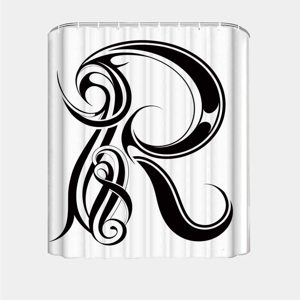 The Letter R In Calligraphy