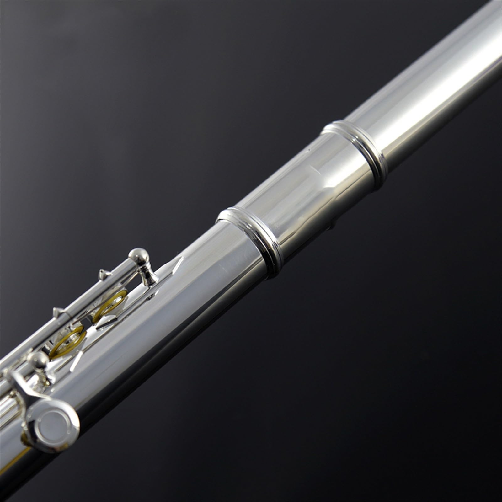 Set di flauti, Flauto in Do, 17 Fori Chiusi, Placcato Argento, Strumento Professionale per Suonare Il Flauto.,