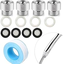 Faucet Parts, Shower Head, Adapter, For Shower Hoses, Prevents Water Leaks, Easy Installation, Set of 4, Adapter For Shower Head