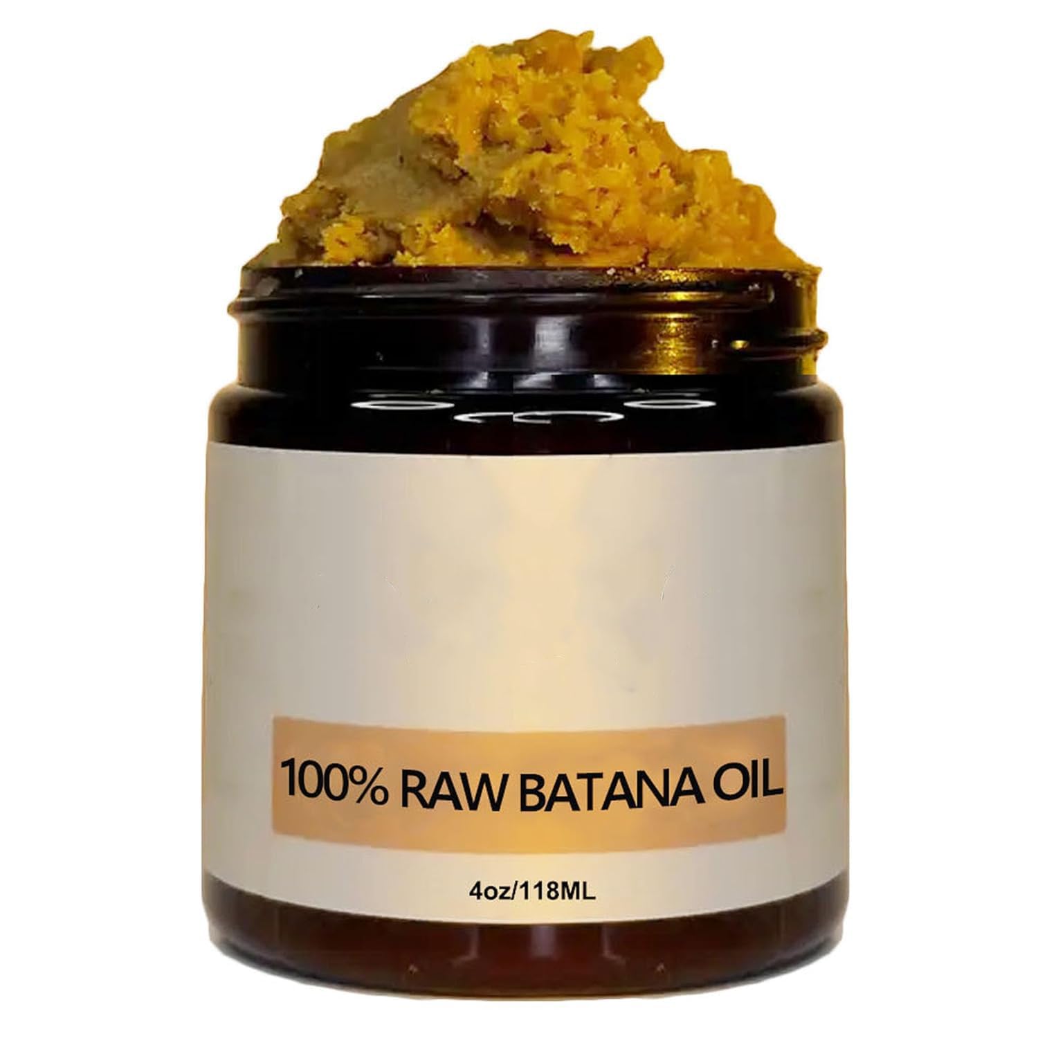 Batana Oil for Hair Growth, 100% Unrefined Oil from Honduras, Raw Batana Oil for Nourishing and Repairing Damaged Hair, Moisturizes Scalp for Healthy Hair Growth