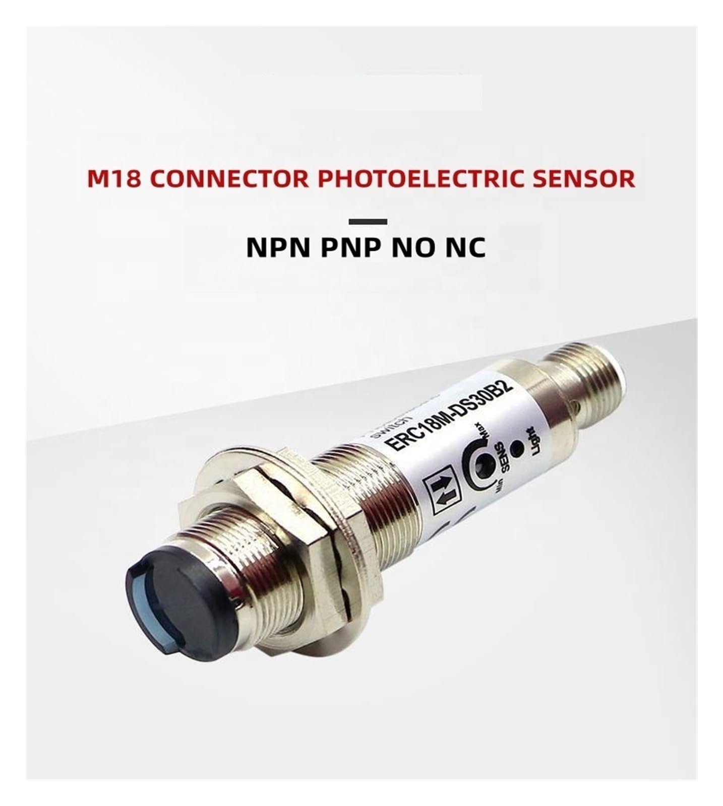 Sensor fotoeléctrico E18 ERC18M-DS30B2 PNP de reflexión difusa con interruptor de reflexión de larga distancia