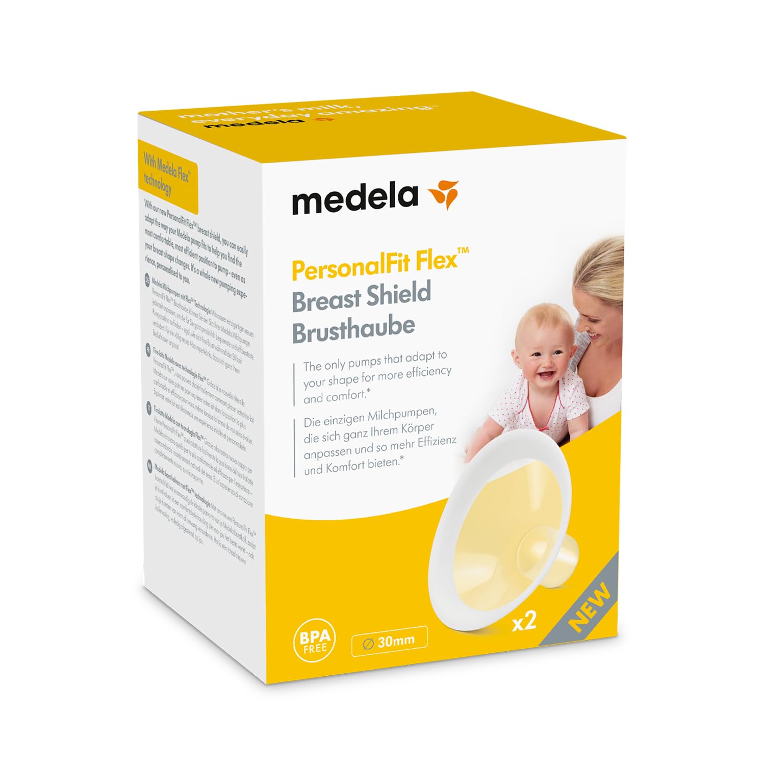 Medela PersonalFit Flex Brusthaube 30 mm, 2 Sztuka Akcesoria