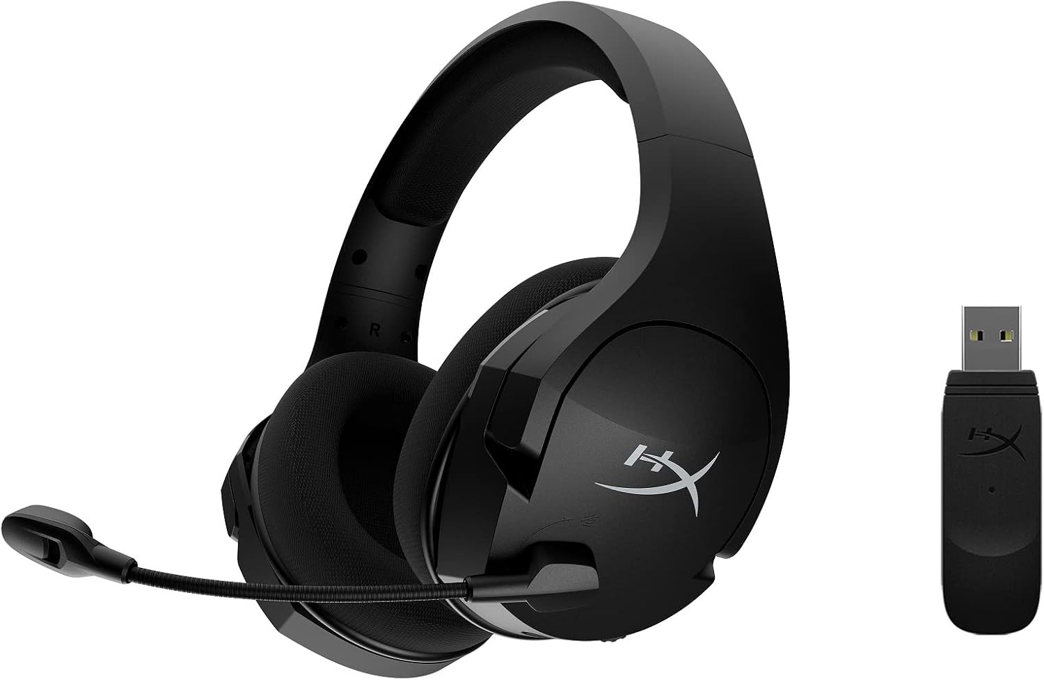 Cloud Stinger Core – Wireless Lightweight Gaming Headset, DTS Headphone:X spatial audio, Noise Cancelling Microphone, For PC, Black