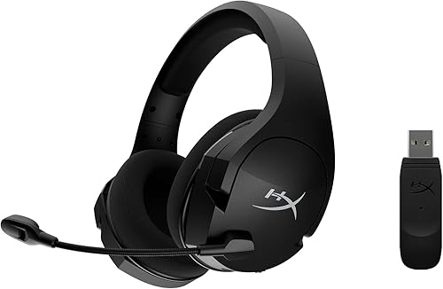 HyperX Cloud Stinger Core - Auriculares inalámbricos para juegos para PC sonido envolvente 71 micrófono con cancelación de ruido ligeros