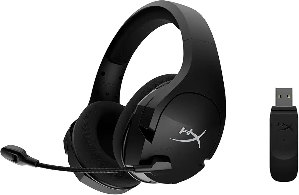 Headset Sem Fio Gamer HyperX Cloud Stinger Core 7.1 -HHSS1C-BA-BK/G, Preto, Grande