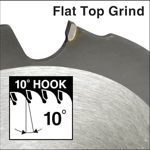 Miniatura 4 de IVY Classic 36482 Hoja de sierra circular de carburo de carburo de corte de fibra-cemento de 6 dientes de 7-14" con eje de diamante de 58 pulgadas,