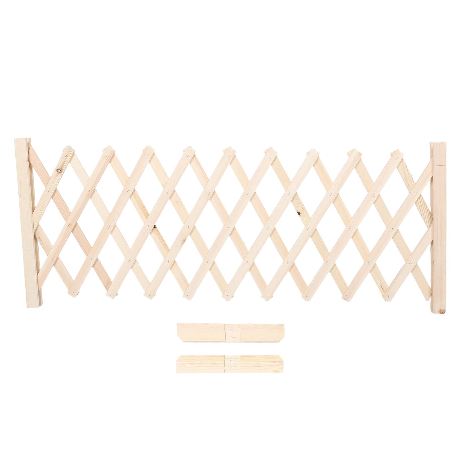 Clôture rétractable en bois Tofficu : barrière salon et cuisine pour chiens