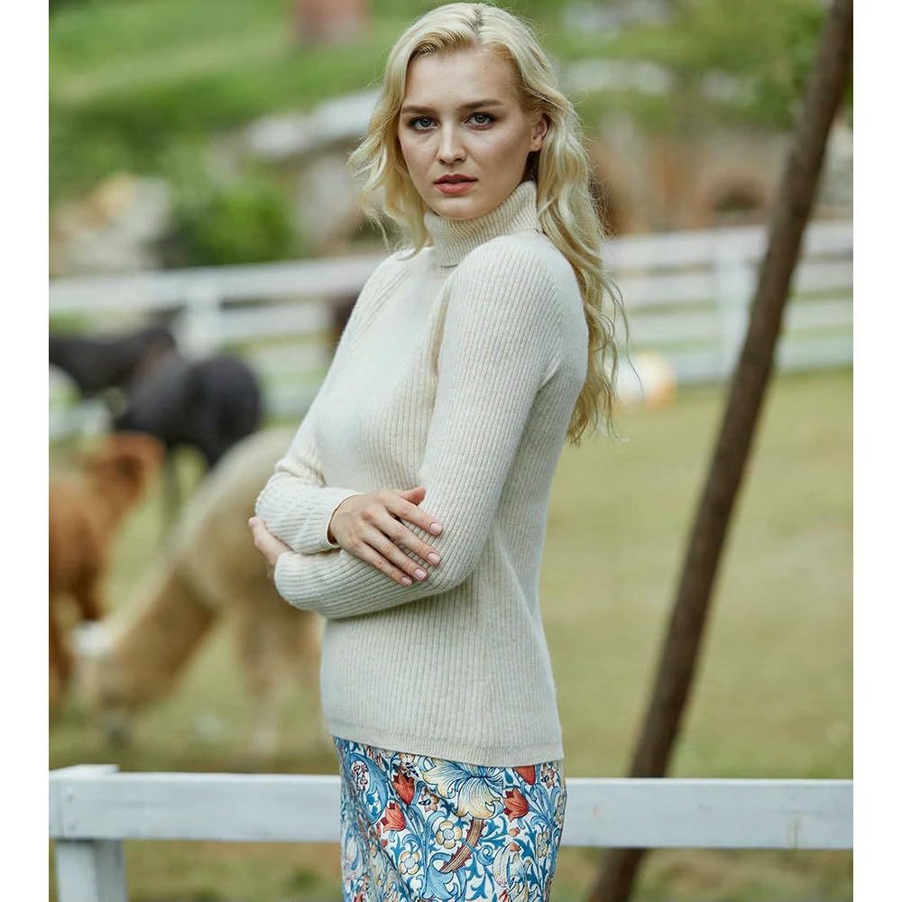 GLDFW wełniany golf damski sweter jesienno-zimowy ciepły miękki sweter damski dzianinowy sweter damski kaszmirowy sweter dzianina