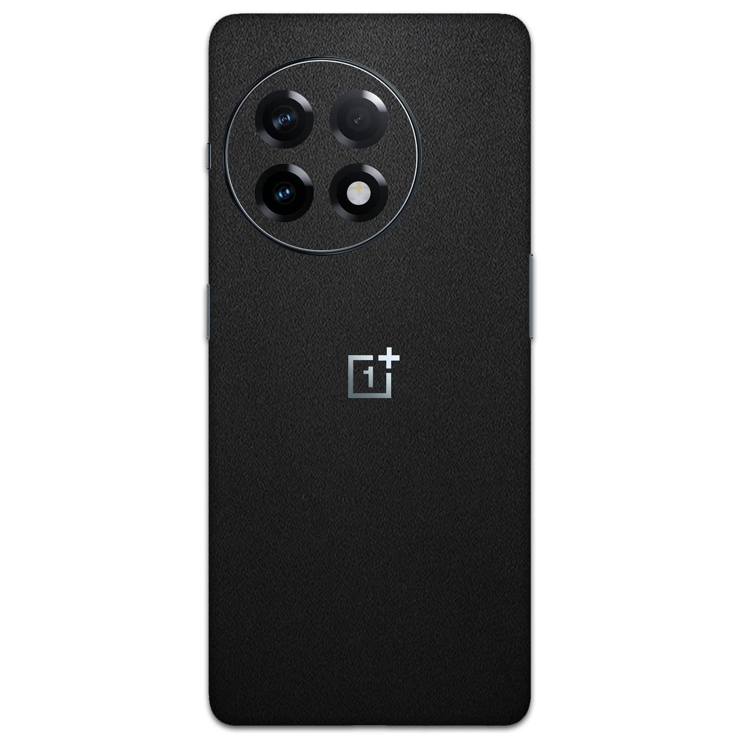 VCAREGADGETS Premium Luxury Mobile Skin Decal Wrap Compatible for OnePlus 11 5G (Black Matte Grains)