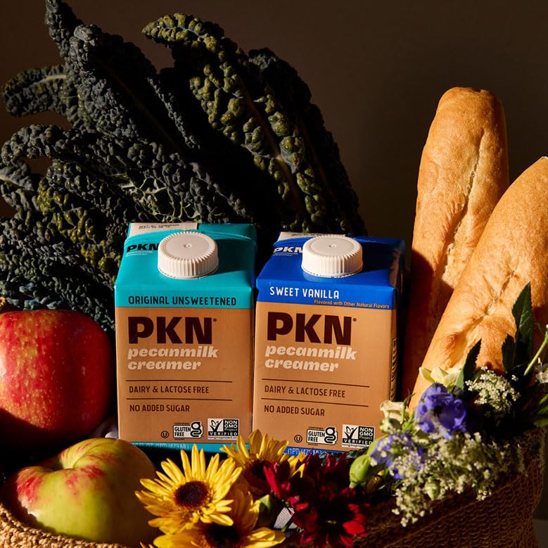 PKN Original - Crema de café sin lácteos alternativa a la leche, hecha de nueces americanas reales, leche de nueces a base de plantas, sin azúcares