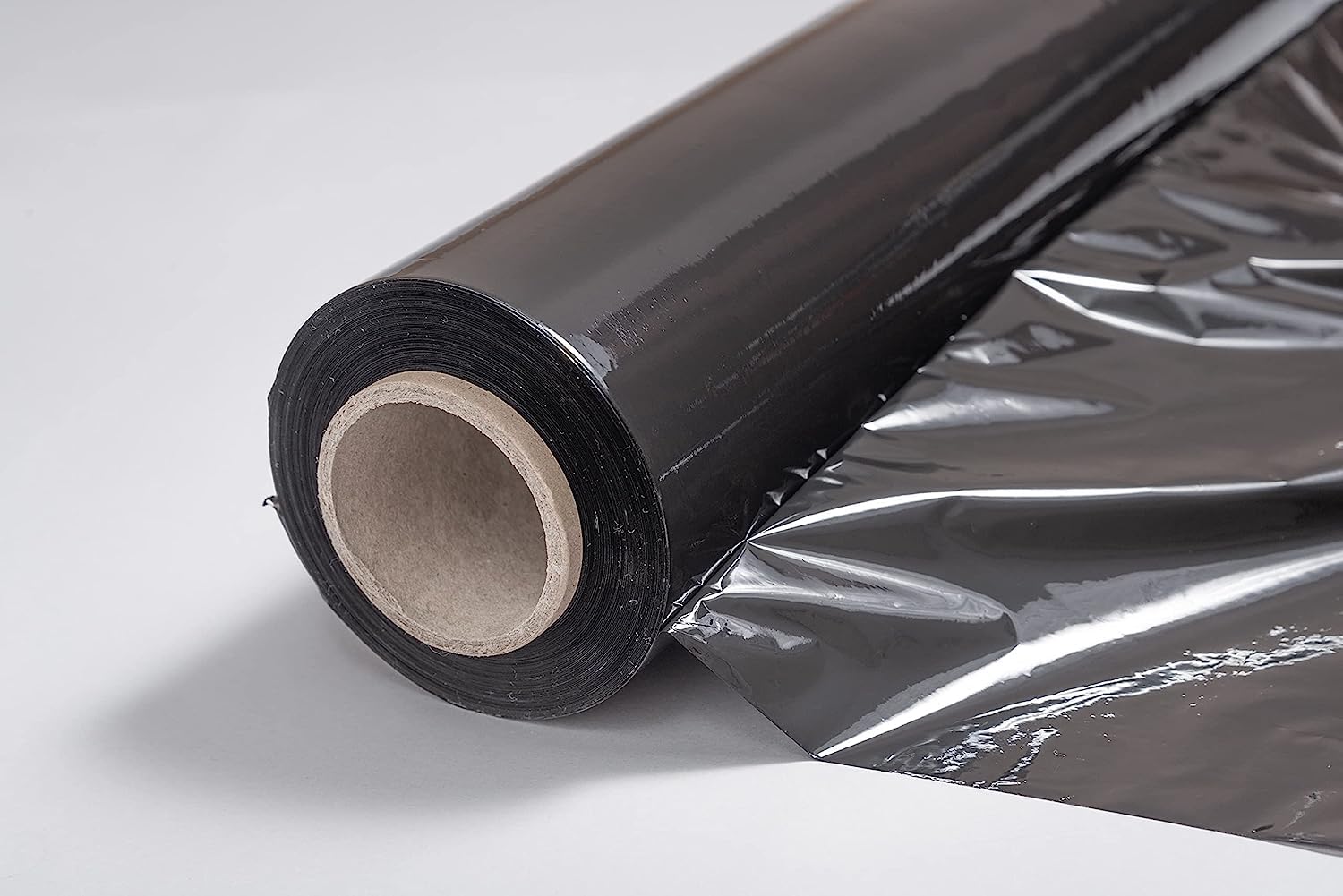 Genérico Film para Embalar 50 cm de Ancho y Estirable Hasta 300 Metros de Longitud – Rollo de Film Elástico Manual para Embalaje Industrial (Negro, 6)