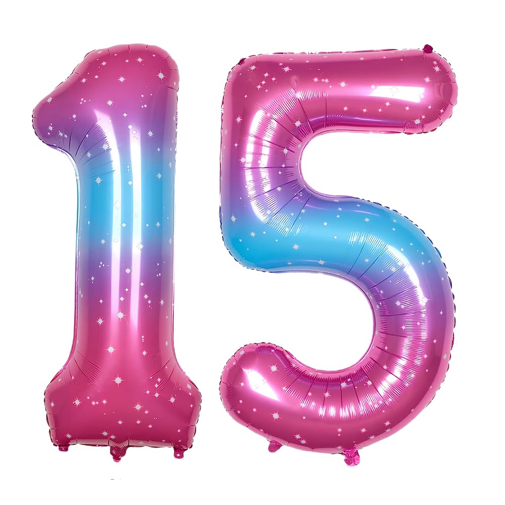 Foil Globo Número 5 Azul 40" (101cm), Inflable Helio o aire, Gigante Numeros 0-9, 10-19, 20-29, 30-100, Grande Globos Decoración para La Boda Aniversario y Cumpleaños Fiestas — view 660