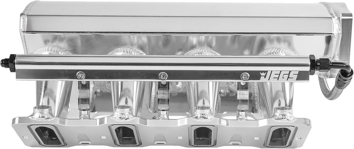 JEGS 513062 Fabricated Polished Aluminum Intake Manifold for GM LS1, LS2, LS6