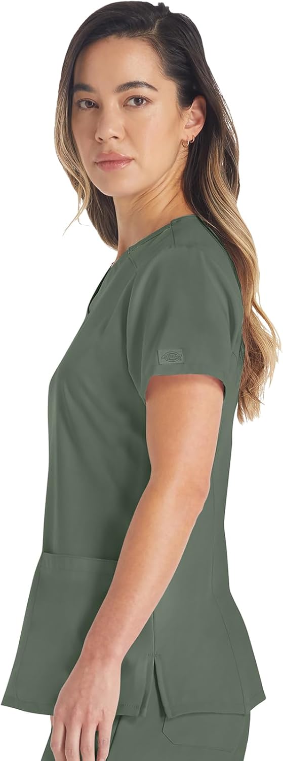 Dickies Women's Scrub Top V-Neck Top with 2 Pockets, Moisture Wicking and 360° Stretch Fabric - DK615 - Image 4