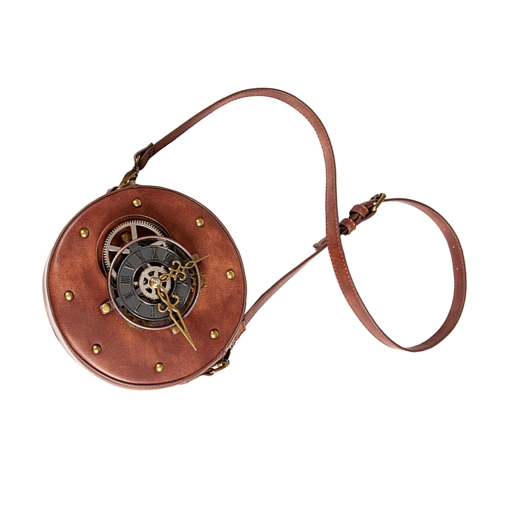 Healeved Bolso de Hombro para Mujer Estilo Punk Retro de Pu, Bolso Vintage Conveniente y Versátil Adecuado para Uso Diario y Ocasiones Casuales
