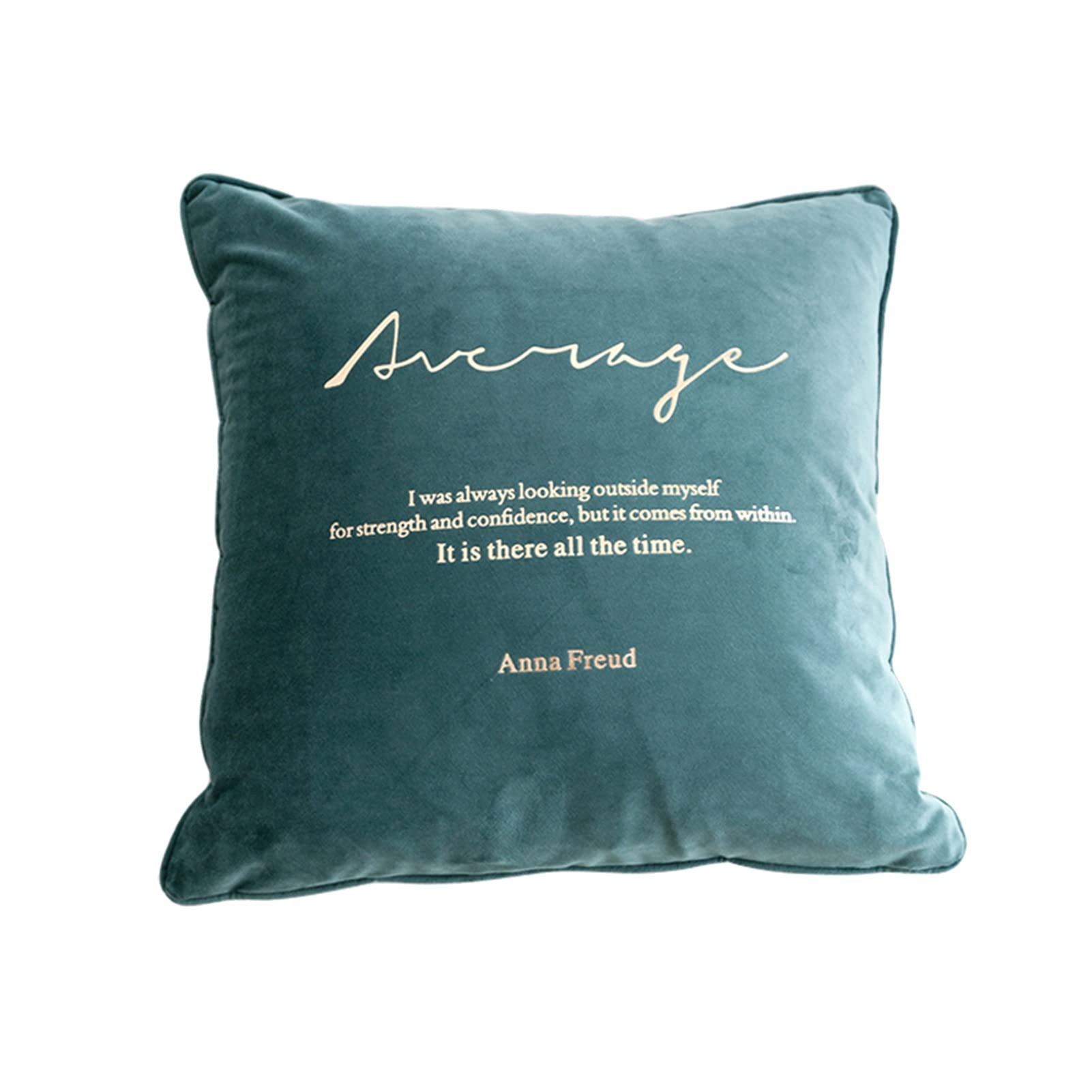 Almohadas Funda De Cojín para Sofá Funda De Cojín para Arrojar, Suave Y Lisa con Cremallera Invisible, 45X45cm (Color : A)