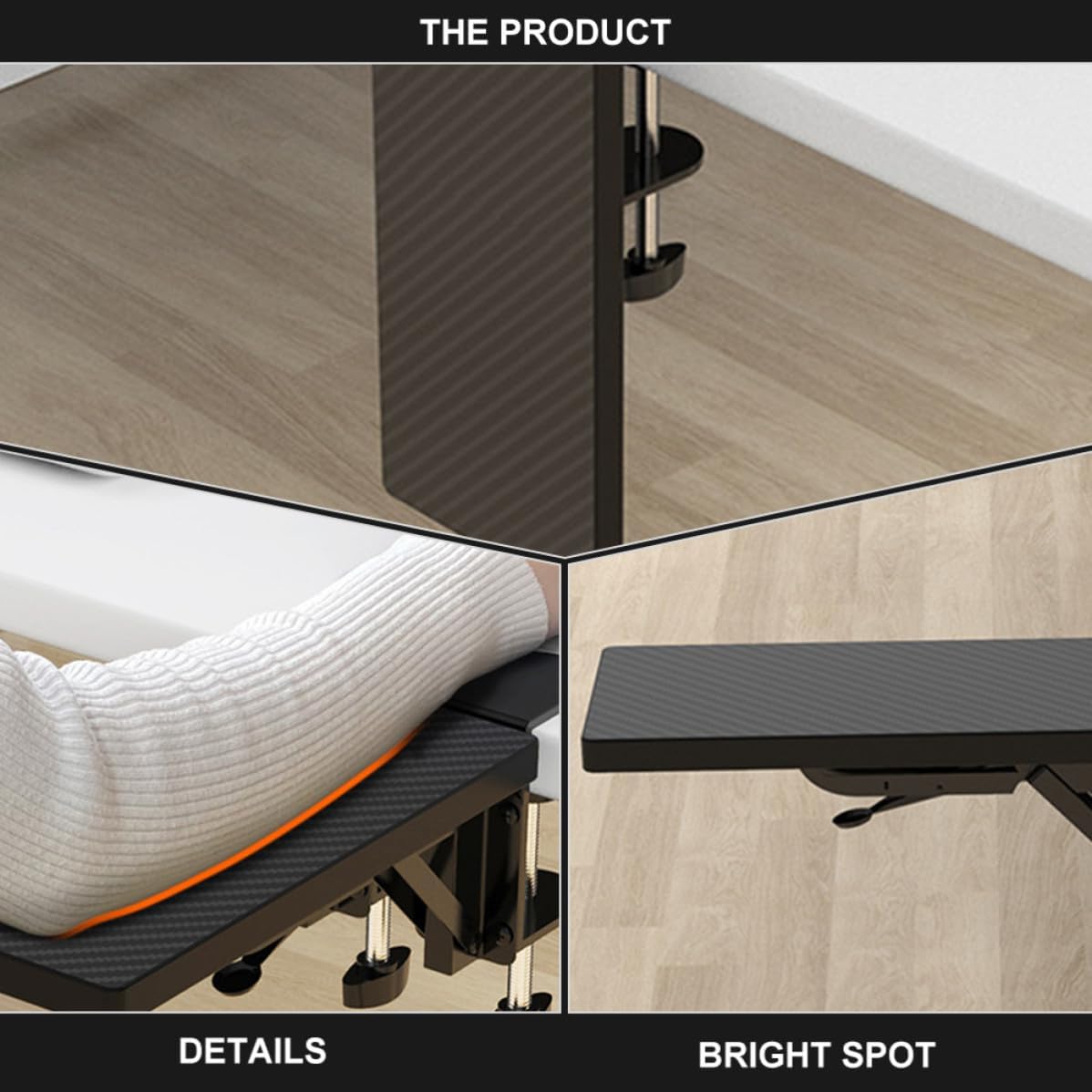 Foldable Desk Hand Support Board for Keyboard, Ergonomic Arm Rest